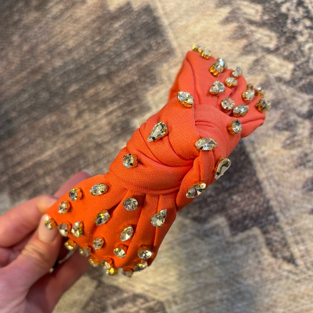 Orange Embellished Headband